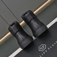 Cheap Philipp Plein PP High Tops Shoes For Men #1400015 Replica Wholesale [$88.00 USD] [ITEM#1400015] on Replica Philipp Plein PP High Tops Shoes