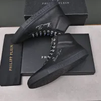 Cheap Philipp Plein PP High Tops Shoes For Men #1400015 Replica Wholesale [$88.00 USD] [ITEM#1400015] on Replica Philipp Plein PP High Tops Shoes