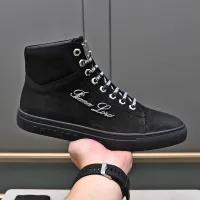 Cheap Philipp Plein PP High Tops Shoes For Men #1400016 Replica Wholesale [$88.00 USD] [ITEM#1400016] on Replica Philipp Plein PP High Tops Shoes