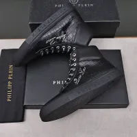Cheap Philipp Plein PP High Tops Shoes For Men #1400017 Replica Wholesale [$88.00 USD] [ITEM#1400017] on Replica Philipp Plein PP High Tops Shoes