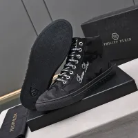 Cheap Philipp Plein PP High Tops Shoes For Men #1400018 Replica Wholesale [$88.00 USD] [ITEM#1400018] on Replica Philipp Plein PP High Tops Shoes