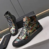 Cheap Philipp Plein PP High Tops Shoes For Men #1400019 Replica Wholesale [$88.00 USD] [ITEM#1400019] on Replica Philipp Plein PP High Tops Shoes