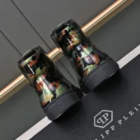 Cheap Philipp Plein PP High Tops Shoes For Men #1400019 Replica Wholesale [$88.00 USD] [ITEM#1400019] on Replica Philipp Plein PP High Tops Shoes