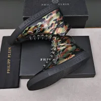 Cheap Philipp Plein PP High Tops Shoes For Men #1400019 Replica Wholesale [$88.00 USD] [ITEM#1400019] on Replica Philipp Plein PP High Tops Shoes