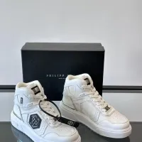 Cheap Philipp Plein PP High Tops Shoes For Men #1400020 Replica Wholesale [$150.00 USD] [ITEM#1400020] on Replica Philipp Plein PP High Tops Shoes