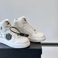 Cheap Philipp Plein PP High Tops Shoes For Men #1400020 Replica Wholesale [$150.00 USD] [ITEM#1400020] on Replica Philipp Plein PP High Tops Shoes