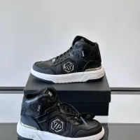 Cheap Philipp Plein PP High Tops Shoes For Men #1400021 Replica Wholesale [$150.00 USD] [ITEM#1400021] on Replica Philipp Plein PP High Tops Shoes