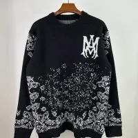 Cheap Amiri Sweaters Long Sleeved For Unisex #1400129 Replica Wholesale [$48.00 USD] [ITEM#1400129] on Replica Amiri Sweaters