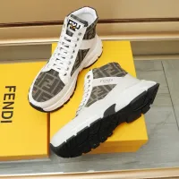 Cheap Fendi High Tops Casual Shoes For Men #1400177 Replica Wholesale [$98.00 USD] [ITEM#1400177] on Replica Fendi High Tops Casual Shoes
