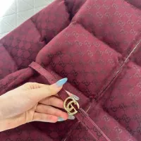 Cheap Gucci Down Feather Coat Long Sleeved For Women #1400407 Replica Wholesale [$128.00 USD] [ITEM#1400407] on Replica Gucci Down Feather Coat