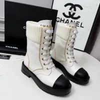Cheap Chanel Boots For Women #1400602 Replica Wholesale [$122.00 USD] [ITEM#1400602] on Replica Chanel Boots
