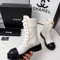 Cheap Chanel Boots For Women #1400602 Replica Wholesale [$122.00 USD] [ITEM#1400602] on Replica Chanel Boots