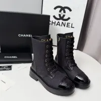 Cheap Chanel Boots For Women #1400605 Replica Wholesale [$122.00 USD] [ITEM#1400605] on Replica Chanel Boots