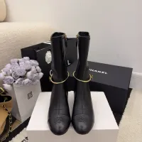 Cheap Chanel Boots For Women #1400612 Replica Wholesale [$130.00 USD] [ITEM#1400612] on Replica Chanel Boots