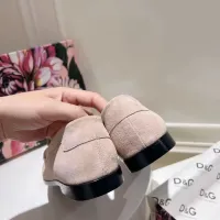 Cheap Dolce &amp; Gabbana D&amp;G Leather Shoes For Women #1400752 Replica Wholesale [$118.00 USD] [ITEM#1400752] on Replica Dolce &amp; Gabbana D&amp;G Leather Shoes