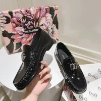Cheap Dolce &amp; Gabbana D&amp;G Leather Shoes For Women #1400755 Replica Wholesale [$118.00 USD] [ITEM#1400755] on Replica Dolce &amp; Gabbana D&amp;G Leather Shoes