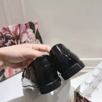 Cheap Dolce &amp; Gabbana D&amp;G Leather Shoes For Women #1400755 Replica Wholesale [$118.00 USD] [ITEM#1400755] on Replica Dolce &amp; Gabbana D&amp;G Leather Shoes