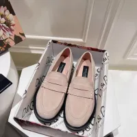 Cheap Dolce &amp; Gabbana D&amp;G Leather Shoes For Women #1400756 Replica Wholesale [$122.00 USD] [ITEM#1400756] on Replica Dolce &amp; Gabbana D&amp;G Leather Shoes