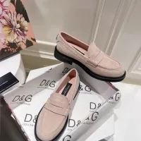 Cheap Dolce &amp; Gabbana D&amp;G Leather Shoes For Women #1400756 Replica Wholesale [$122.00 USD] [ITEM#1400756] on Replica Dolce &amp; Gabbana D&amp;G Leather Shoes