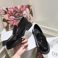 Cheap Dolce &amp; Gabbana D&amp;G Leather Shoes For Women #1400759 Replica Wholesale [$122.00 USD] [ITEM#1400759] on Replica Dolce &amp; Gabbana D&amp;G Leather Shoes