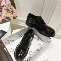 Cheap Dolce &amp; Gabbana D&amp;G Leather Shoes For Women #1400760 Replica Wholesale [$122.00 USD] [ITEM#1400760] on Replica Dolce &amp; Gabbana D&amp;G Leather Shoes