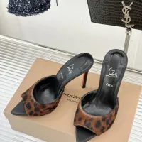 Cheap Christian Louboutin CL Slippers For Women #1400779 Replica Wholesale [$105.00 USD] [ITEM#1400779] on Replica Christian Louboutin CL Slippers