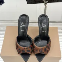 Cheap Christian Louboutin CL Slippers For Women #1400779 Replica Wholesale [$105.00 USD] [ITEM#1400779] on Replica Christian Louboutin CL Slippers