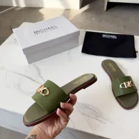 Cheap Michael Kors Slippers For Women #1400789 Replica Wholesale [$82.00 USD] [ITEM#1400789] on Replica Michael Kors Slippers