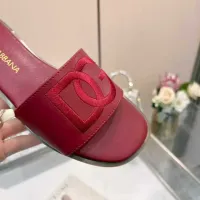 Cheap Dolce &amp; Gabbana D&amp;G Slippers For Women #1400793 Replica Wholesale [$82.00 USD] [ITEM#1400793] on Replica Dolce &amp; Gabbana D&amp;G Slippers