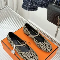 Cheap Hermes Flat Shoes For Women #1400936 Replica Wholesale [$112.00 USD] [ITEM#1400936] on Replica Hermes Flat Shoes