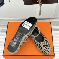 Cheap Hermes Flat Shoes For Women #1400936 Replica Wholesale [$112.00 USD] [ITEM#1400936] on Replica Hermes Flat Shoes