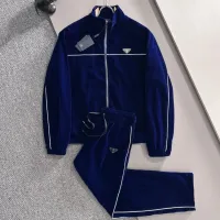 Cheap Prada Tracksuits Long Sleeved For Men #1401144 Replica Wholesale [$125.00 USD] [ITEM#1401144] on Replica Prada Tracksuits