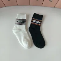 Cheap MIU MIU Socks #1401188 Replica Wholesale [$29.00 USD] [ITEM#1401188] on Replica MIU MIU Socks