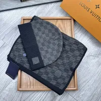 Cheap Louis Vuitton LV Hat and Scarf Set #1401295 Replica Wholesale [$48.00 USD] [ITEM#1401295] on Replica Louis Vuitton LV Hat and Scarf and Glove Set