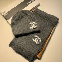 Cheap Chanel Hat and Scarf Set #1401866 Replica Wholesale [$52.00 USD] [ITEM#1401866] on Replica Chanel Hat and Scarf and Glove Set