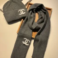 Cheap Chanel Hat and Scarf Set #1401866 Replica Wholesale [$52.00 USD] [ITEM#1401866] on Replica Chanel Hat and Scarf and Glove Set