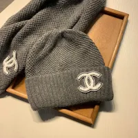 Cheap Chanel Hat and Scarf Set #1401866 Replica Wholesale [$52.00 USD] [ITEM#1401866] on Replica Chanel Hat and Scarf and Glove Set