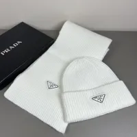 Cheap Prada Hat and Scarf Set #1401874 Replica Wholesale [$45.00 USD] [ITEM#1401874] on Replica Prada Hat and Scarf and Glove Set
