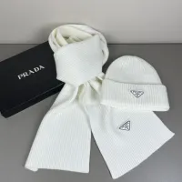 Cheap Prada Hat and Scarf Set #1401874 Replica Wholesale [$45.00 USD] [ITEM#1401874] on Replica Prada Hat and Scarf and Glove Set