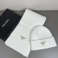 Cheap Prada Hat and Scarf Set #1401875 Replica Wholesale [$45.00 USD] [ITEM#1401875] on Replica Prada Hat and Scarf and Glove Set