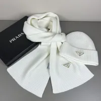 Cheap Prada Hat and Scarf Set #1401875 Replica Wholesale [$45.00 USD] [ITEM#1401875] on Replica Prada Hat and Scarf and Glove Set