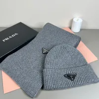 Cheap Prada Hat and Scarf Set #1401876 Replica Wholesale [$45.00 USD] [ITEM#1401876] on Replica Prada Hat and Scarf and Glove Set
