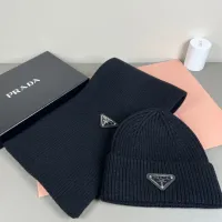 Cheap Prada Hat and Scarf Set #1401878 Replica Wholesale [$45.00 USD] [ITEM#1401878] on Replica Prada Hat and Scarf and Glove Set