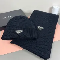 Cheap Prada Hat and Scarf Set #1401878 Replica Wholesale [$45.00 USD] [ITEM#1401878] on Replica Prada Hat and Scarf and Glove Set