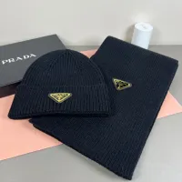 Cheap Prada Hat and Scarf Set #1401879 Replica Wholesale [$45.00 USD] [ITEM#1401879] on Replica Prada Hat and Scarf and Glove Set