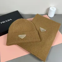 Cheap Prada Hat and Scarf Set #1401880 Replica Wholesale [$45.00 USD] [ITEM#1401880] on Replica Prada Hat and Scarf and Glove Set