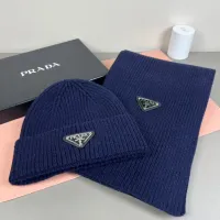 Cheap Prada Hat and Scarf Set #1401881 Replica Wholesale [$45.00 USD] [ITEM#1401881] on Replica Prada Hat and Scarf and Glove Set