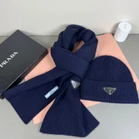 Cheap Prada Hat and Scarf Set #1401881 Replica Wholesale [$45.00 USD] [ITEM#1401881] on Replica Prada Hat and Scarf and Glove Set