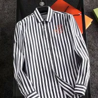 Cheap Hermes Shirts Long Sleeved For Men #1402043 Replica Wholesale [$40.00 USD] [ITEM#1402043] on Replica Hermes Shirts