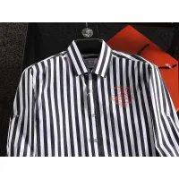 Cheap Hermes Shirts Long Sleeved For Men #1402043 Replica Wholesale [$40.00 USD] [ITEM#1402043] on Replica Hermes Shirts